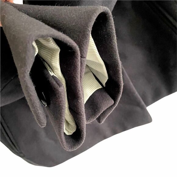 CLUB MONACO Cropped Wool Cashmere Fall Winter Jacket Blazer Black XS - Picture 10 of 12